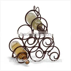 Triangle Metal Wine Bottle Display Rack thumbnail-2