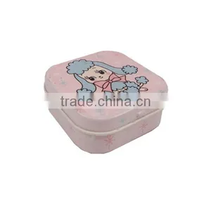 Square Shape Small Metal Tin Box thumbnail-1