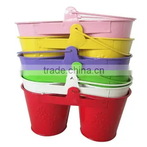 Wholesale Metal Hanging Flower Arrangements Double Flower Pot thumbnail-1