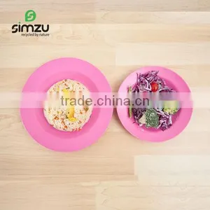Factory Wholesale Biodegradable Bamboo Fiber Eco Plate thumbnail-4