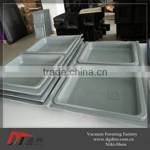 ABS Dark Grey Rectangle Plastic Thermoforming Tray thumbnail-2