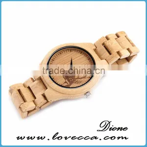 Stylish Custom Logo Women Japan Movement Wood Watch Face thumbnail-3