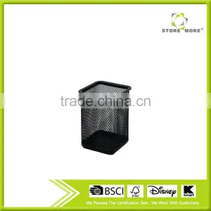 Best-selling Silver Eco-friendly Metal Mesh Table Pen Pencil Holder thumbnail-1