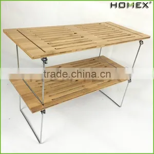 Bamboo Stacking Kitchen Storage Rack Shelf Homex-BSCI thumbnail-1