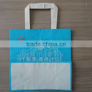 Colored Shopping Kraft Paper Bag With Ribbon Handle thumbnail-4
