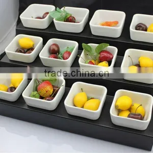 12 Bowls Step Black Stainless Steel Buffet Display Stand thumbnail-1