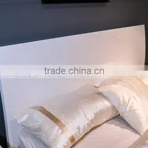 White Bedroom Furniture / Wood Double Bed / Latest Double Bed Designs B57 thumbnail-3