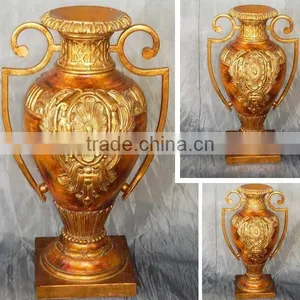 MV-5300-01 Antique Gold Vase With Ears in Different Sizes thumbnail-1