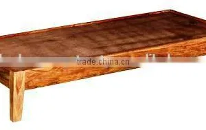 Natural Finish Wooden Single Bed thumbnail-2