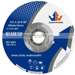 T27 100x6x16mm DC Grinding Wheels / Discs for High-grade Steel thumbnail-1