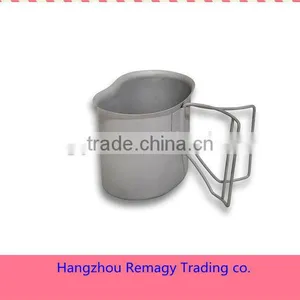 0.6L Stainless Steel Canteen Cup / Military Cup /stainless Steel Camping Cup/ Portable Canteen Cup /travel Cup thumbnail-1