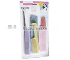 12PCS PLASTIC HAIR BRUSH SET thumbnail-1