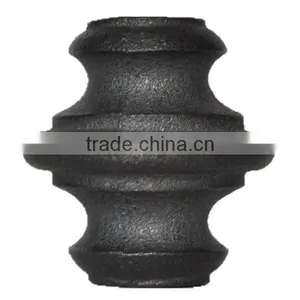 Ornament Cast Iron Fence&gates Collars and Bushes,round Base thumbnail-6