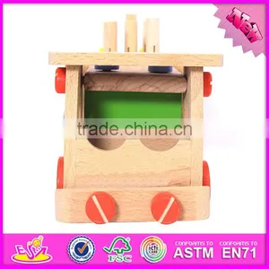 2016 New Design Kids Diy Wooden Screw Car Toy W03C024 thumbnail-2