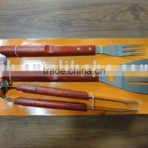 3pcs Outdoor Grilling Stainless Steel BBQ Sets thumbnail-1