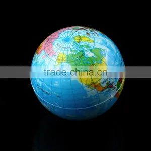 World Map Foam Earth Globe Stress Relief Human Bouncy Ball Inflatable Bouncy Ball Atlas Geography Toy Magic Ball Toy thumbnail-1