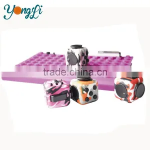 Mixed Colors Magical Cube Smooth Button Desk Toy Children and Adults Anxiety Attention Relieves Stress Fidget Cube thumbnail-2