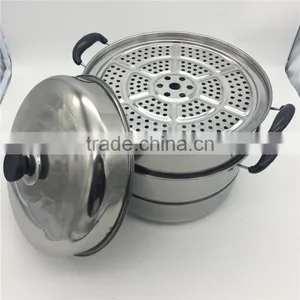 30cm Food Steamer Stainless Steel Gas Food Steamer thumbnail-1