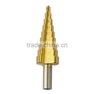 3Pcs/lot HSS Steel Large Step Cone Titanium Coated Metal Drill Bit Cut Tool Set Hole Cutter 4-12/20/32mm Wholesale thumbnail-4