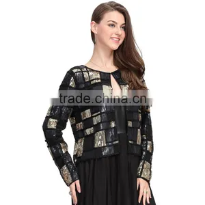 2017 Latest New Fashion Sequin Coat And Jacket For Woman thumbnail-5