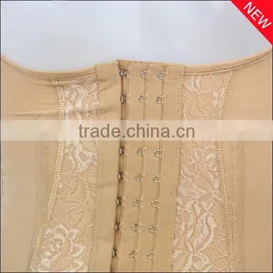 Wholesale High Elastic Lace and Silk 6 Steel Bone Waist Corsets Body Shaper for Women thumbnail-3