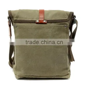 Vintage Casual Cotton Canvas Shoulder Bag,Haversack for Unisex thumbnail-4
