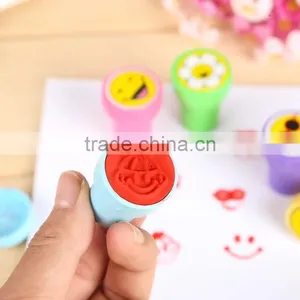 Kids Cartoon Flower Stamp Children Custom Plastic Rubber Self Inking Stampers Toys 60pcs/lot Scrapbooking Stamp thumbnail-3