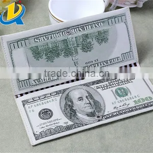 Banknotes Shaped Rectangle Portable Wholesale PU Novelty Wallets thumbnail-4