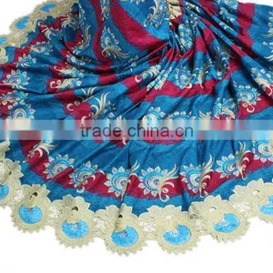 Bestway Wholesale African Embroidered Wax Printed Fabrics With Guipure thumbnail-5
