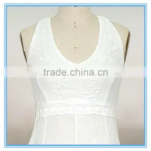 Women White Asymmetrical Dress Designer Halter Neck One Piece Backless Dress thumbnail-2