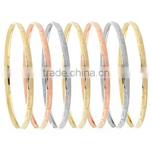 6 MM, Gold Plated Bangle, Machine Cut Bangle, Fashionable Bangle, Designer Bangle. thumbnail-6
