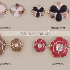 Color Enamel Rose Flower Shoes Accessories Fashion Shoes Accessories thumbnail-1
