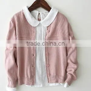 Latest Branded Plain Woolen Hand Knitted Kids Cardigan Sweater thumbnail-2