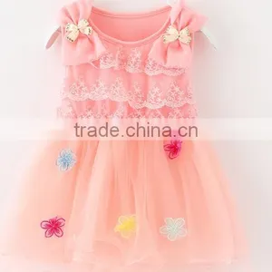 New 2016 Children Party Dress Baby Girl Party Dress Children Frocks Designs Wholesale Baby Dress thumbnail-2