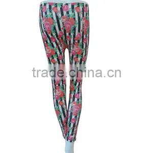 Flower Printing Leggings Seamless Women Underwear Ladies Seamless Legging thumbnail-3