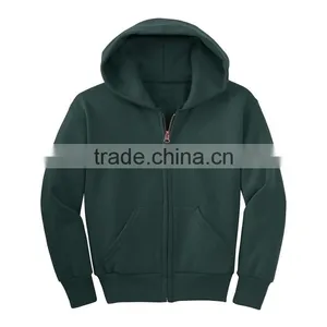Children Clothing Manufacturer Bulk Custom Printed Blank Slim Fit Zipper Hoodie thumbnail-6