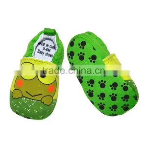Cute Frog Printed Summer Cotton Baby Shoes thumbnail-4