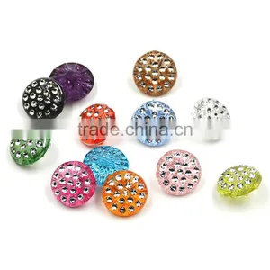 Colorful 12.5mm Garment Button With Rhinestone Fashion Buttons For Clothes thumbnail-1
