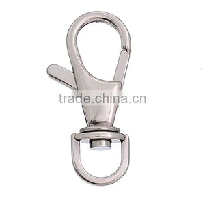 Oval Silver Tone Stainless Steel Lobster Swivel Clasps For Key Rings Chain thumbnail-1