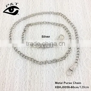 Wholesale Custom Price Long Purse Wallet Bag Link Metal Silver Chain for Handbag thumbnail-2