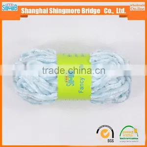 China Novelty Yarn Factory Best Selling Oeko Tex Certified 1/0.7Nm 100% Polyester Bright Reflective Color Velvet Chenille Yarn thumbnail-4