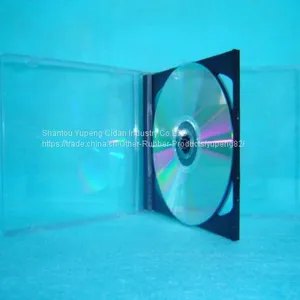 Коробка для CD, кейс для CD, чехол для CD 10,4 мм. Двойной квадрат с черным поддоном. Высокое качество по доступной цене thumbnail-4