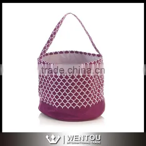 Wholesale Monogram Quatrefoil Easter Buckets thumbnail-3