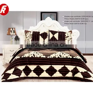 100% Polyester PV Printed Plush Fleece Fabric Textile Microfiber or Sherpa Quilt thumbnail-1