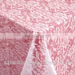 Fashion High Grade Transparent Lace Wedding Table Skirts Decoration thumbnail-3