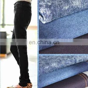 Cotton /spandex Stretch Denim Indigo Blue Denim With 11oz Stone Washed Denim Fabric thumbnail-4