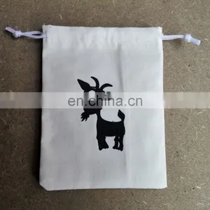 Customized Calico Bags Drawstring Calico Pouch Bag Wholesale Promotional Muslin Calico Bag Free Sample thumbnail-3