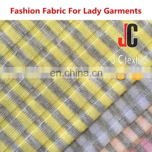 Shaoxing JC Rib Fabric Composition T/R Spandex Stirpe Rib Fabric Knit thumbnail-3