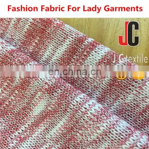 K671084 100% Polyester Jersey Slub Knit With Lurex Fabric for Garment thumbnail-6