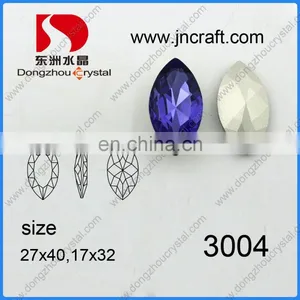 Pujiang Dongzhou Crystal 112# Color Navette Crystal Stone for Garment thumbnail-3